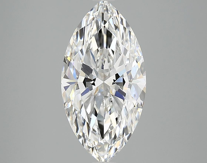 3.06 Carat Marquise Shaped Ideal Cut VVS2 IGI Certified Lab Grown Diamond