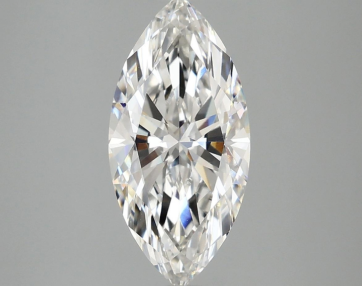 2.08 Carat Marquise Shaped Excellent Cut VVS2 IGI Certified Lab Grown Diamond