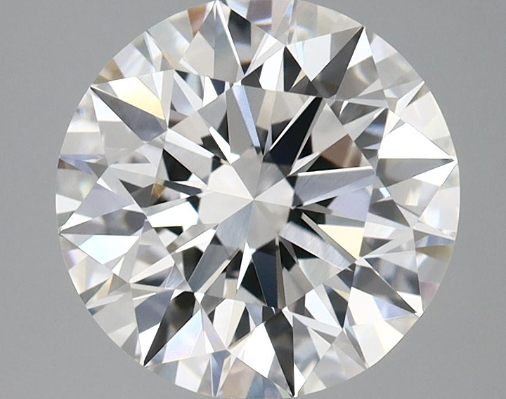 3.09 Carat Round Shaped Ideal Cut VVS2 IGI Certified Lab Grown Diamond
