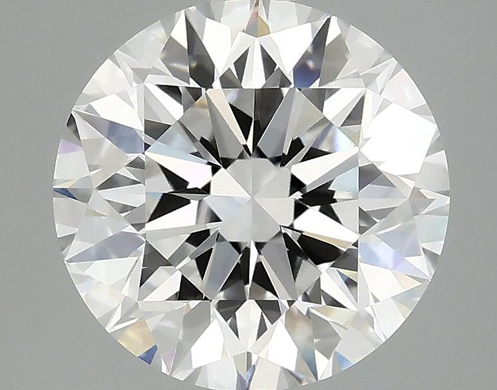 3.08 Carat Round Shaped Excellent Cut VVS2 IGI Certified Lab Grown Diamond