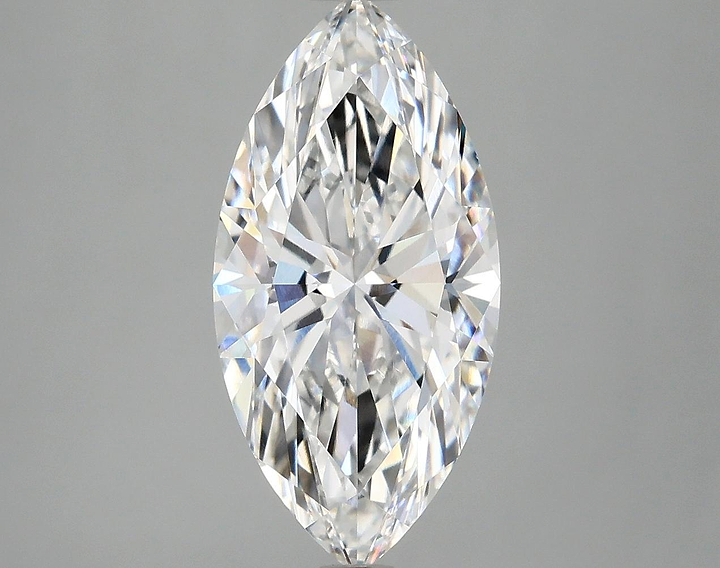 3.09 Carat Marquise Shaped Ideal Cut VVS2 IGI Certified Lab Grown Diamond