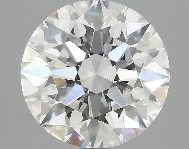 3.08 Carat Round Shaped Excellent Cut VVS2 IGI Certified Lab Grown Diamond