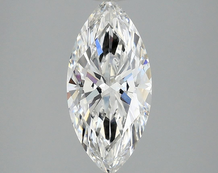 1.97 Carat Marquise Shaped Excellent Cut VVS2 IGI Certified Lab Grown Diamond