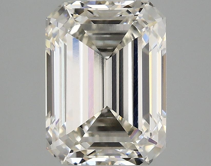 3.08 Carat Emerald Shaped Excellent Cut VVS2 IGI Certified Lab Grown Diamond