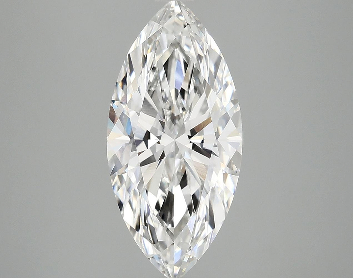 2.97 Carat Marquise Shaped Excellent Cut VVS2 IGI Certified Lab Grown Diamond