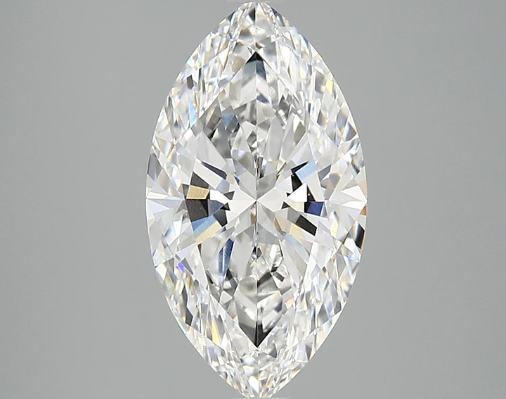 3.01 Carat Marquise Shaped Excellent Cut VVS2 IGI Certified Lab Grown Diamond