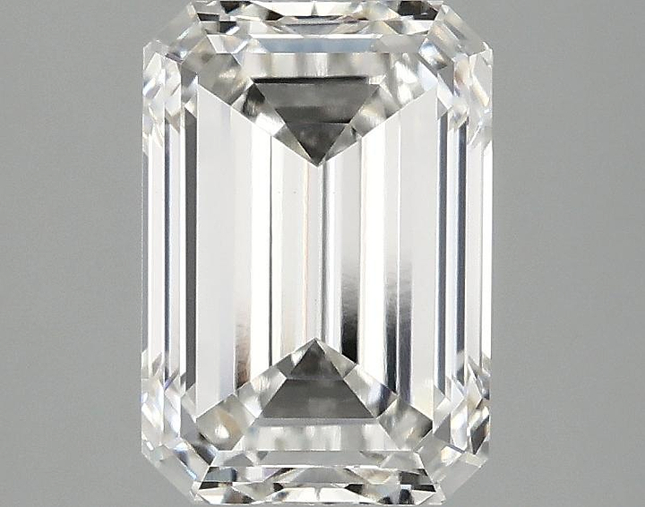 2.52 Carat Emerald Shaped Ideal Cut VVS2 IGI Certified Lab Grown Diamond