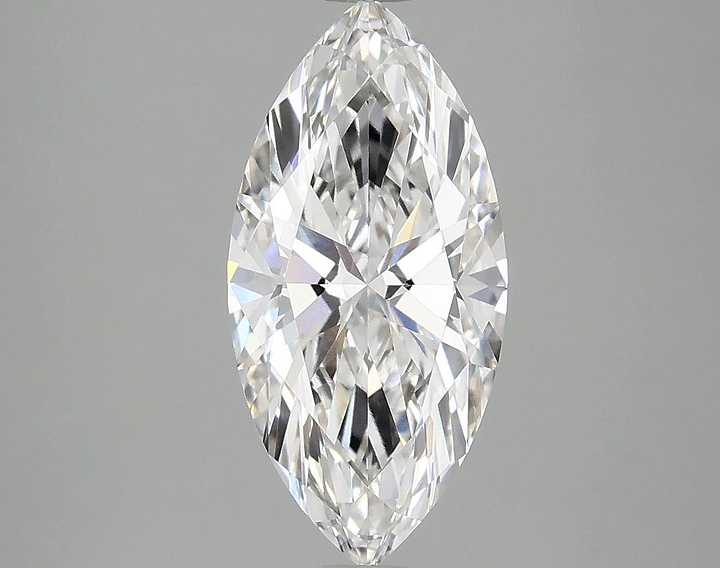 2.1 Carat Marquise Shaped Excellent Cut VVS2 IGI Certified Lab Grown Diamond