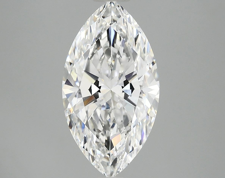 3.05 Carat Marquise Shaped Excellent Cut VVS2 IGI Certified Lab Grown Diamond