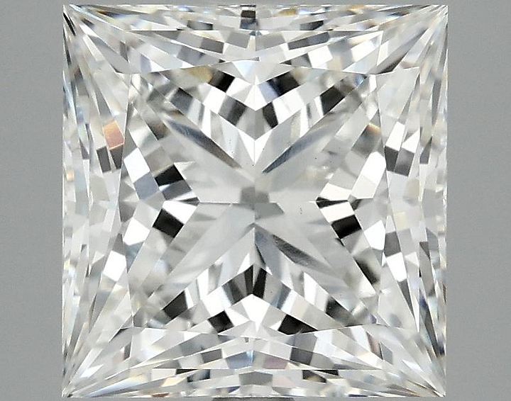 4.2 Carat Princess Shaped Ideal Cut VVS2 IGI Certified Lab Grown Diamond