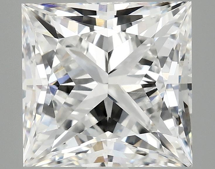 3.97 Carat Princess Shaped Ideal Cut VVS2 IGI Certified Lab Grown Diamond