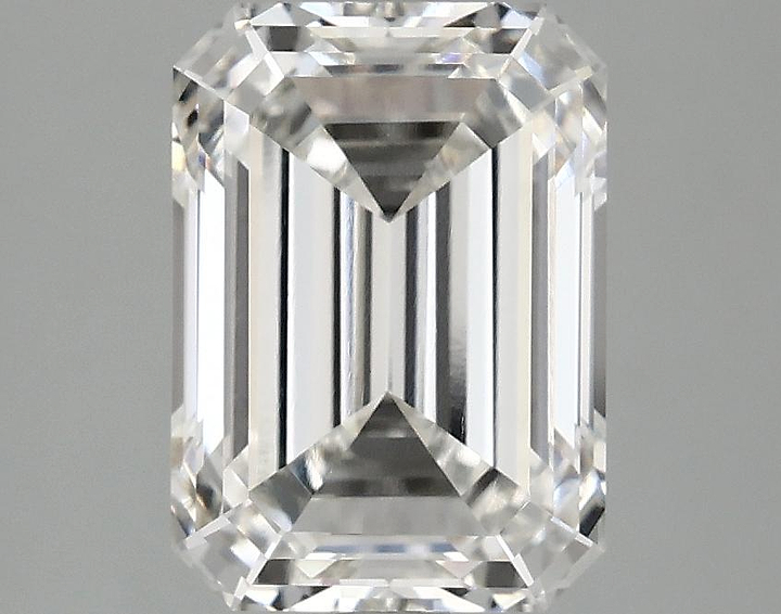 3.1 Carat Emerald Shaped Ideal Cut VVS2 IGI Certified Lab Grown Diamond