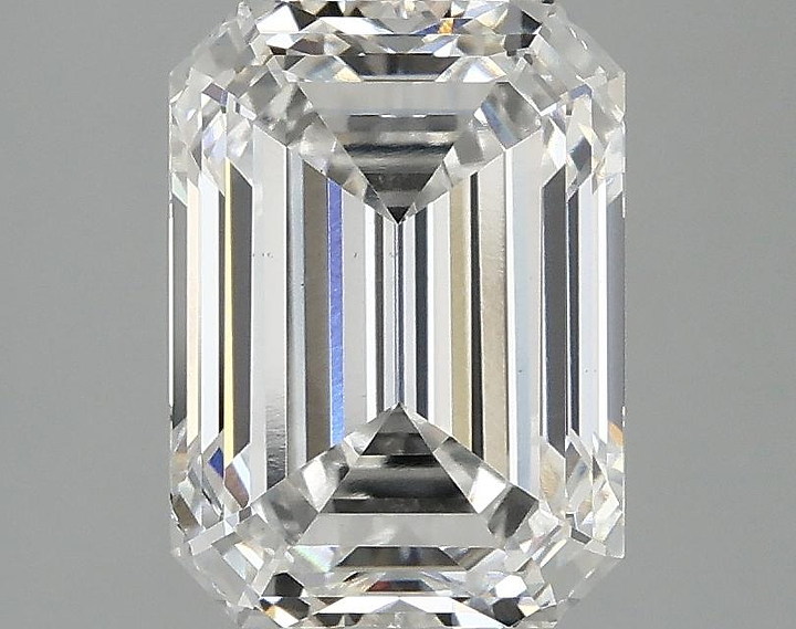 3.07 Carat Emerald Shaped Excellent Cut VS1 IGI Certified Lab Grown Diamond