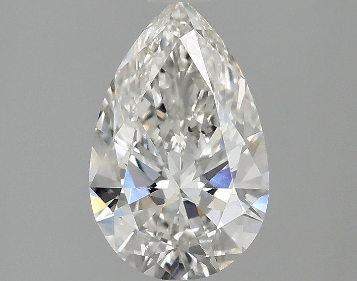 1.47 Carat Pear Shaped Ideal Cut VVS2 IGI Certified Lab Grown Diamond