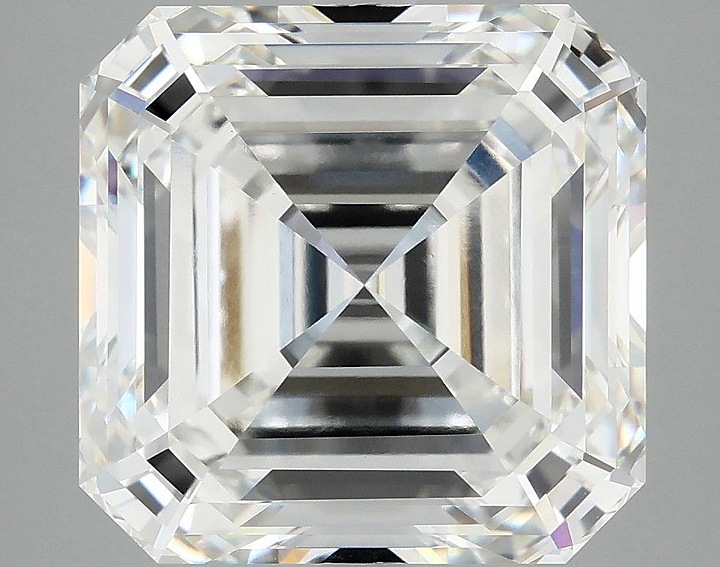 8.11 Carat Asscher Shaped Ideal Cut VVS2 IGI Certified Lab Grown Diamond
