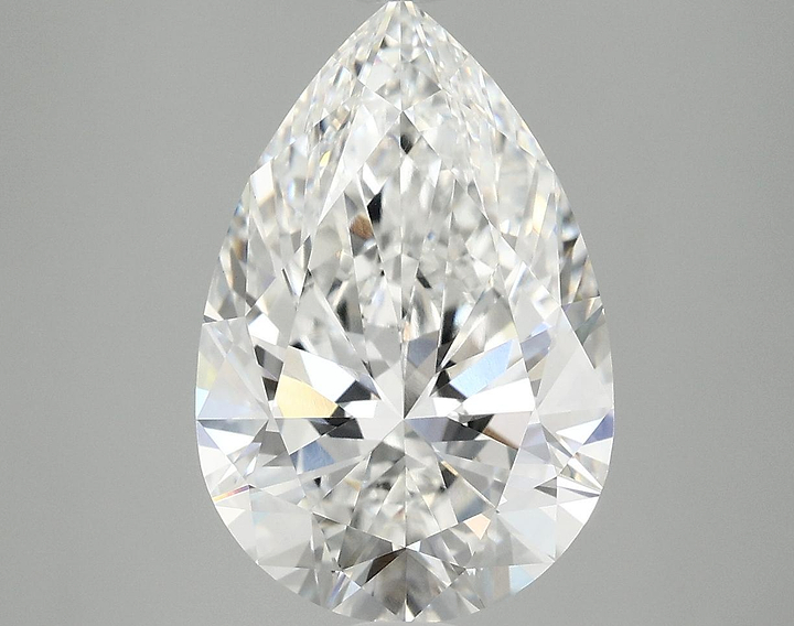 3.97 Carat Pear Shaped Excellent Cut VVS2 IGI Certified Lab Grown Diamond