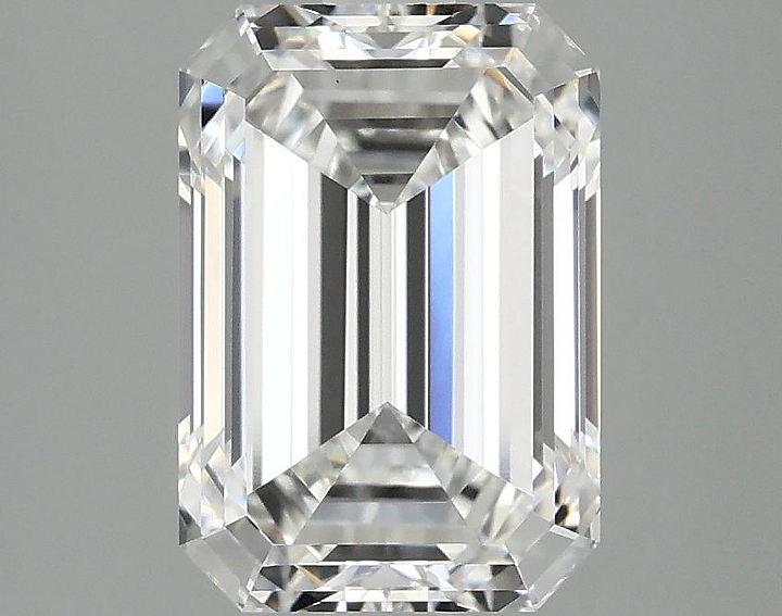 3.03 Carat Emerald Shaped Ideal Cut VVS2 IGI Certified Lab Grown Diamond