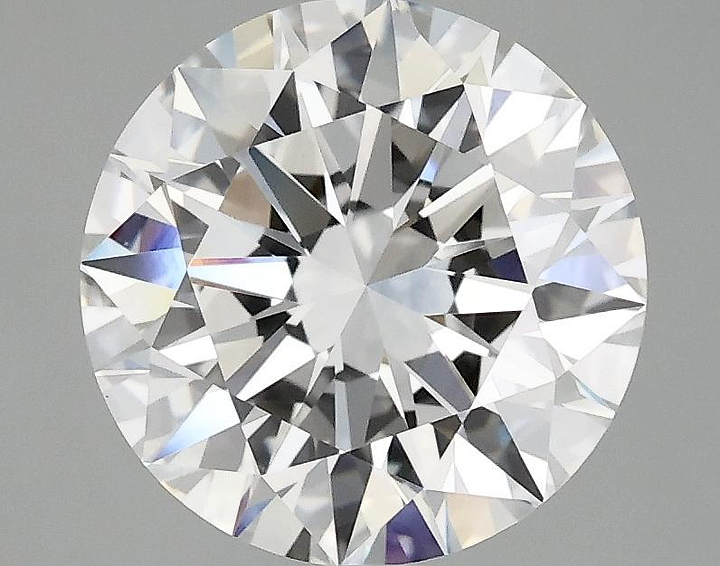 3.08 Carat Round Shaped Excellent Cut VVS2 IGI Certified Lab Grown Diamond