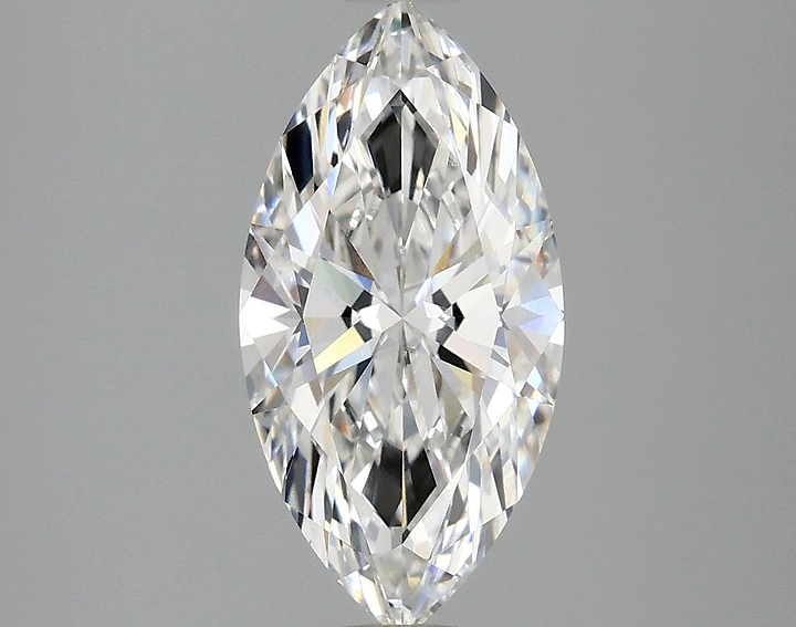 2.07 Carat Marquise Shaped Ideal Cut VVS2 IGI Certified Lab Grown Diamond