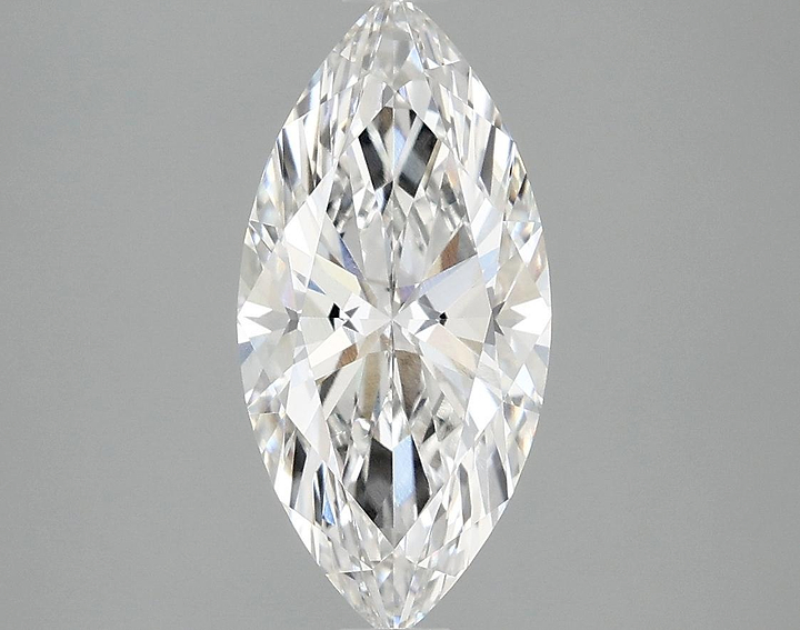 2.07 Carat Marquise Shaped Excellent Cut VVS2 IGI Certified Lab Grown Diamond