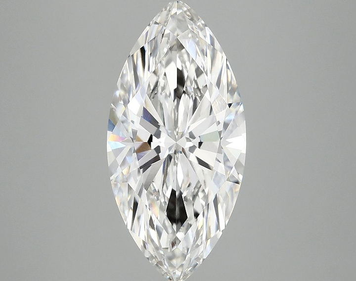 3.06 Carat Marquise Shaped Excellent Cut VVS2 IGI Certified Lab Grown Diamond