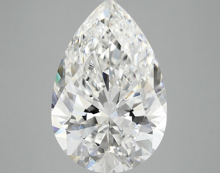 5.05 Carat Pear Shaped Excellent Cut VVS2 IGI Certified Lab Grown Diamond