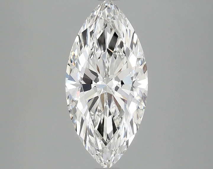 2.06 Carat Marquise Shaped Excellent Cut VVS2 IGI Certified Lab Grown Diamond