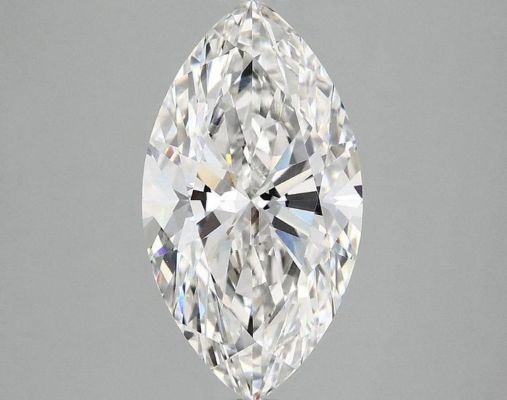 3.09 Carat Marquise Shaped Excellent Cut VVS2 IGI Certified Lab Grown Diamond