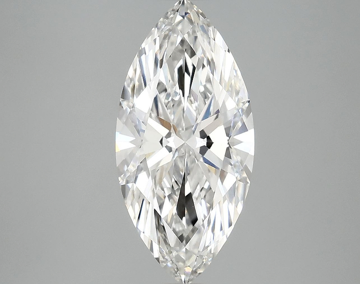2.84 Carat Marquise Shaped Excellent Cut VVS2 IGI Certified Lab Grown Diamond