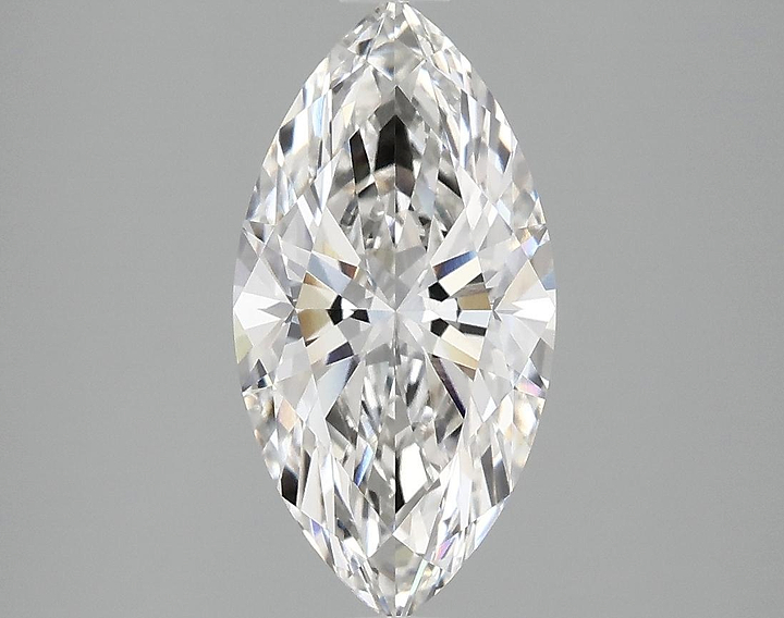 2.1 Carat Marquise Shaped Ideal Cut VVS2 IGI Certified Lab Grown Diamond