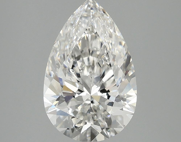 2.56 Carat Pear Shaped Ideal Cut VVS2 IGI Certified Lab Grown Diamond