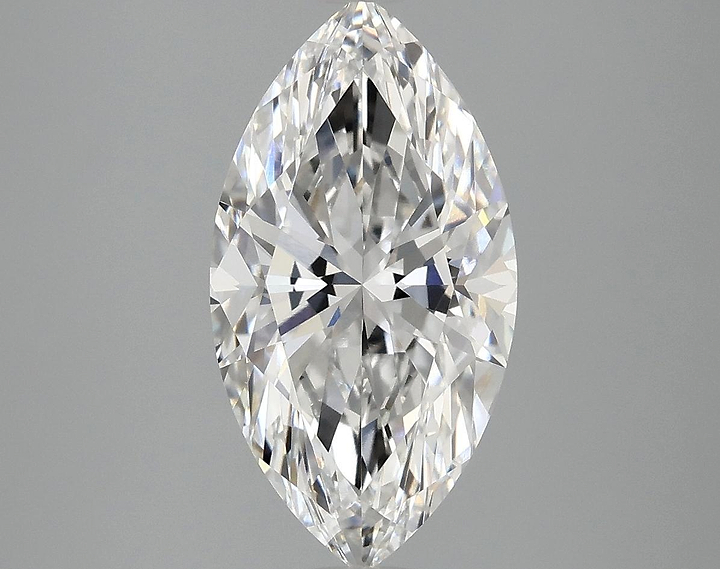 3.06 Carat Marquise Shaped Excellent Cut VVS2 IGI Certified Lab Grown Diamond