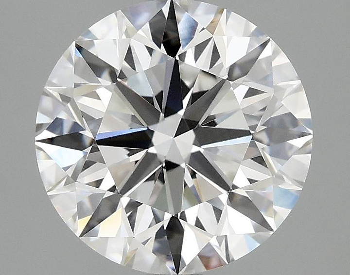 3.08 Carat Round Shaped Excellent Cut VVS2 IGI Certified Lab Grown Diamond