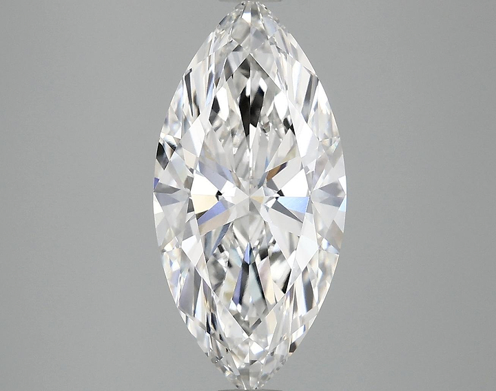 2.97 Carat Marquise Shaped Excellent Cut VVS2 IGI Certified Lab Grown Diamond