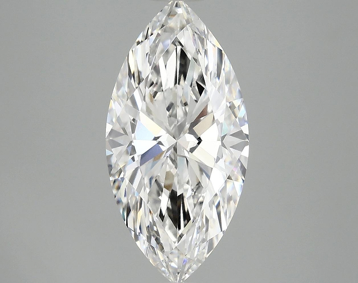 3.02 Carat Marquise Shaped Ideal Cut VVS2 IGI Certified Lab Grown Diamond