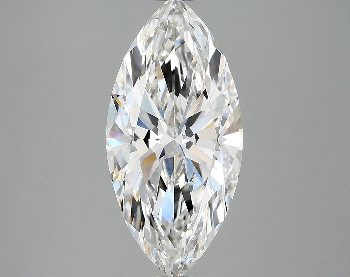 3.08 Carat Marquise Shaped Excellent Cut VVS2 IGI Certified Lab Grown Diamond