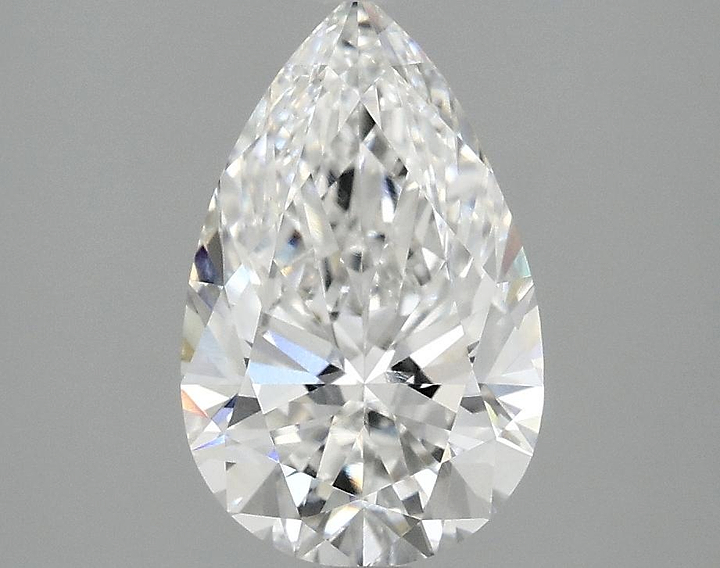2.04 Carat Pear Shaped Ideal Cut VVS2 IGI Certified Lab Grown Diamond