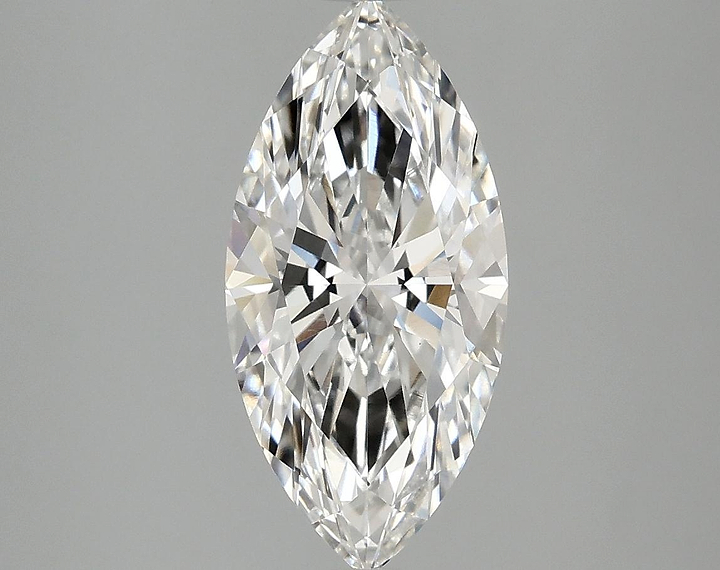 2.08 Carat Marquise Shaped Excellent Cut VVS2 IGI Certified Lab Grown Diamond