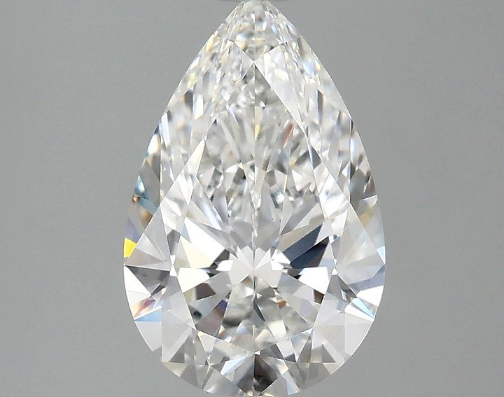 2.03 Carat Pear Shaped Ideal Cut VVS2 IGI Certified Lab Grown Diamond