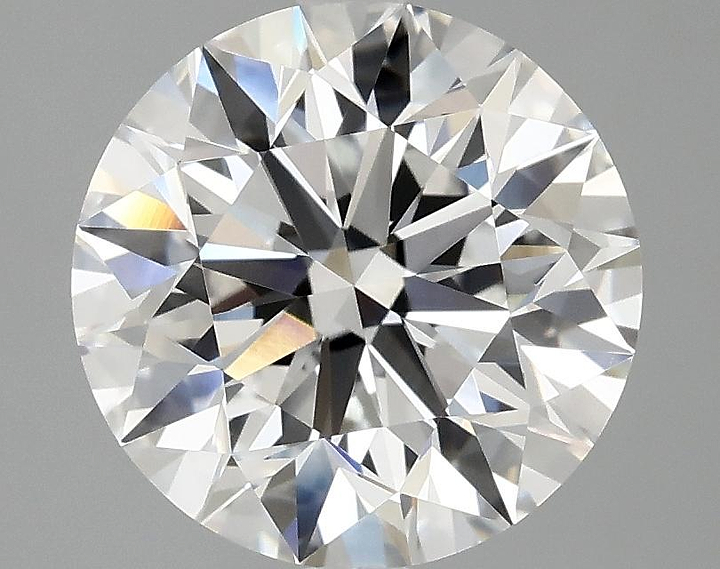 3.47 Carat Round Shaped Excellent Cut VVS2 IGI Certified Lab Grown Diamond