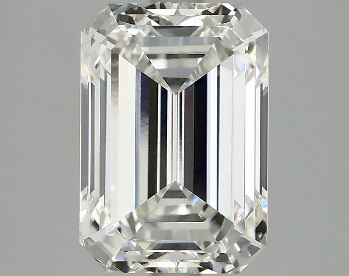 3.02 Carat Emerald Shaped Ideal Cut VVS2 IGI Certified Lab Grown Diamond