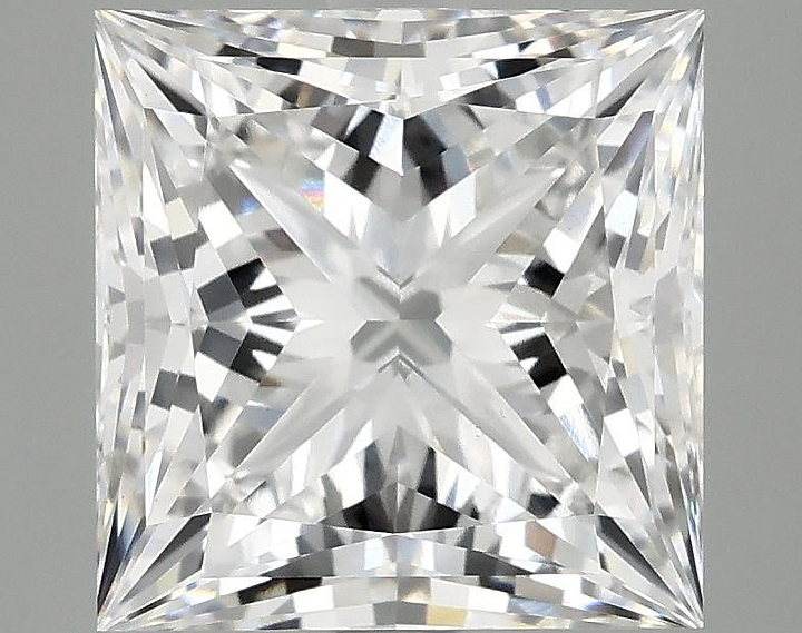 4.08 Carat Princess Shaped Ideal Cut VS1 IGI Certified Lab Grown Diamond