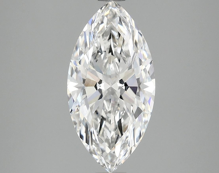 2.1 Carat Marquise Shaped Ideal Cut VVS2 IGI Certified Lab Grown Diamond