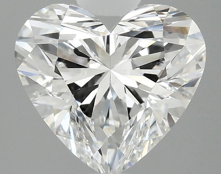 2.97 Carat Heart Shaped Ideal Cut VVS2 IGI Certified Lab Grown Diamond