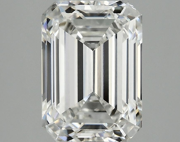 3.1 Carat Emerald Shaped Ideal Cut VVS2 IGI Certified Lab Grown Diamond