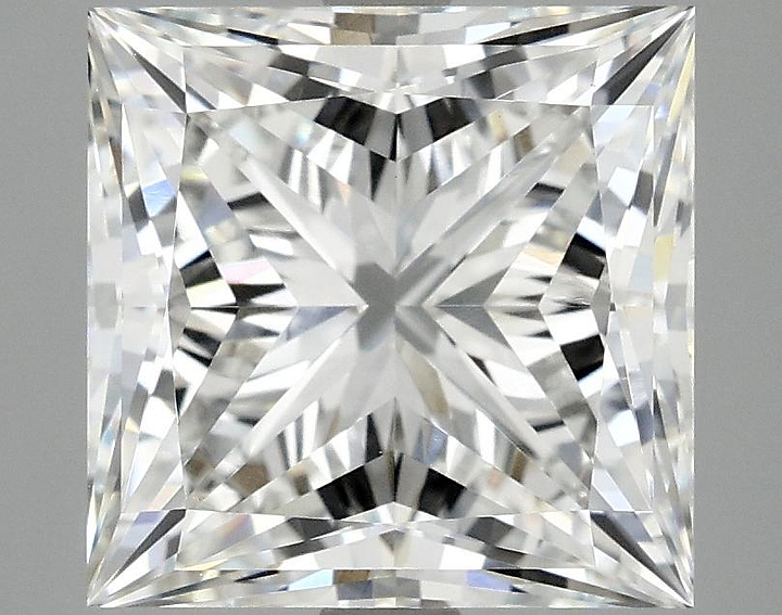 5.06 Carat Princess Shaped Ideal Cut VVS2 IGI Certified Lab Grown Diamond