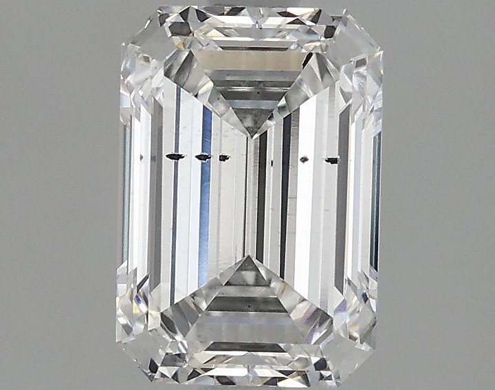 2.17 Carat Emerald Shaped Ideal Cut SI1 IGI Certified Lab Grown Diamond