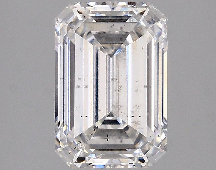 2.47 Carat Emerald Shaped Ideal Cut SI1 IGI Certified Lab Grown Diamond