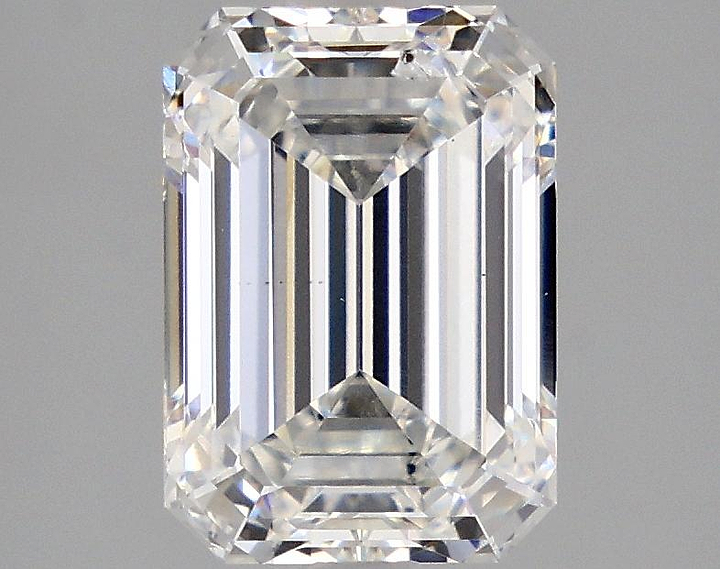 2.36 Carat Emerald Shaped Ideal Cut SI1 IGI Certified Lab Grown Diamond