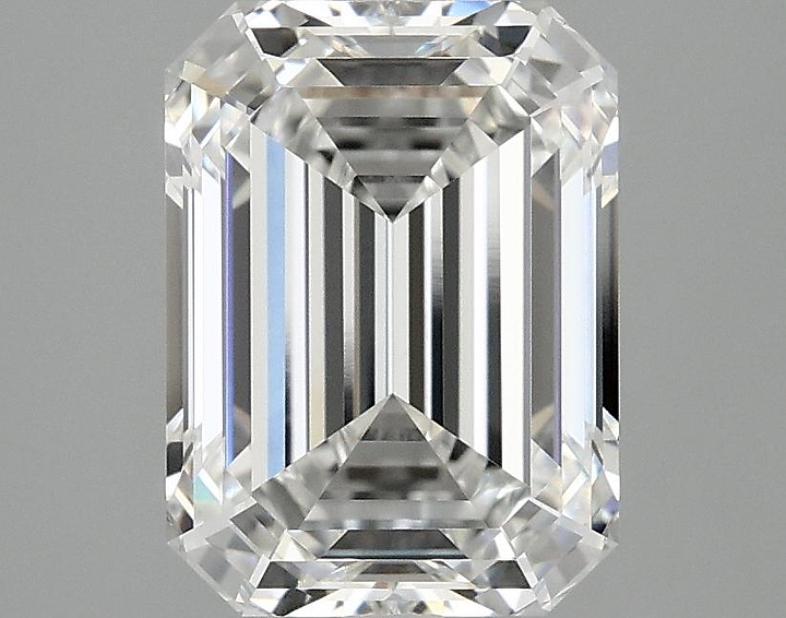 3.08 Carat Emerald Shaped Excellent Cut VVS2 IGI Certified Lab Grown Diamond